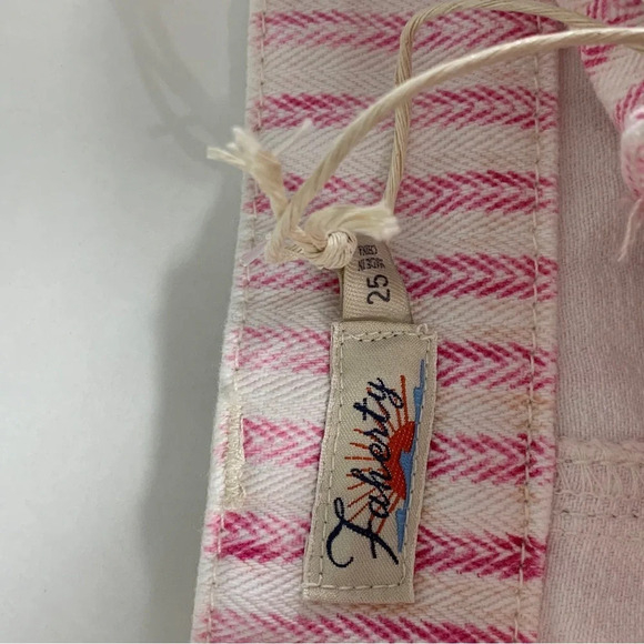 Faherty NWT TOPSAIL pink railroad stripe shorts size 25 - Picture 5 of 8